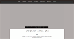 Desktop Screenshot of buller-ofen.de